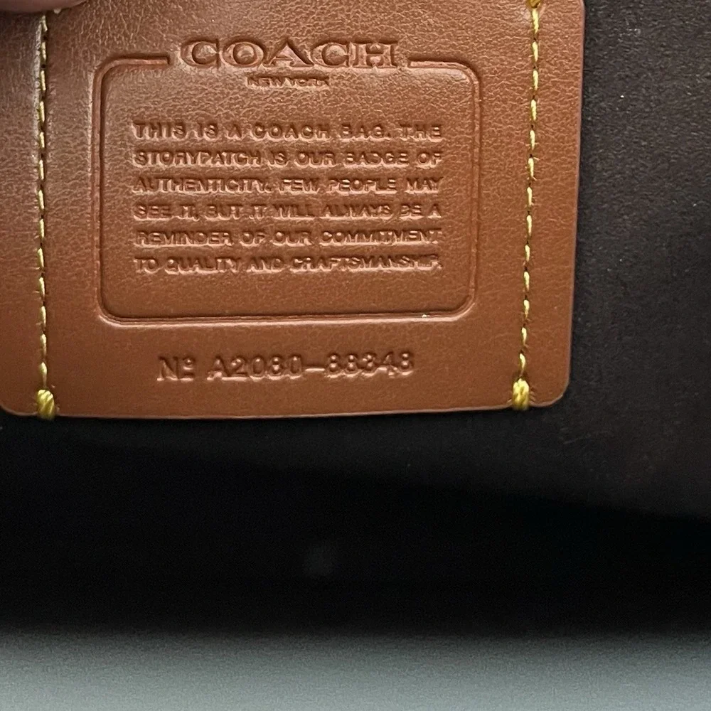 COACH 1941 Courier‎ Tea Rose Glovetanned Leather Satchel Carryall 88348 Navy Bag